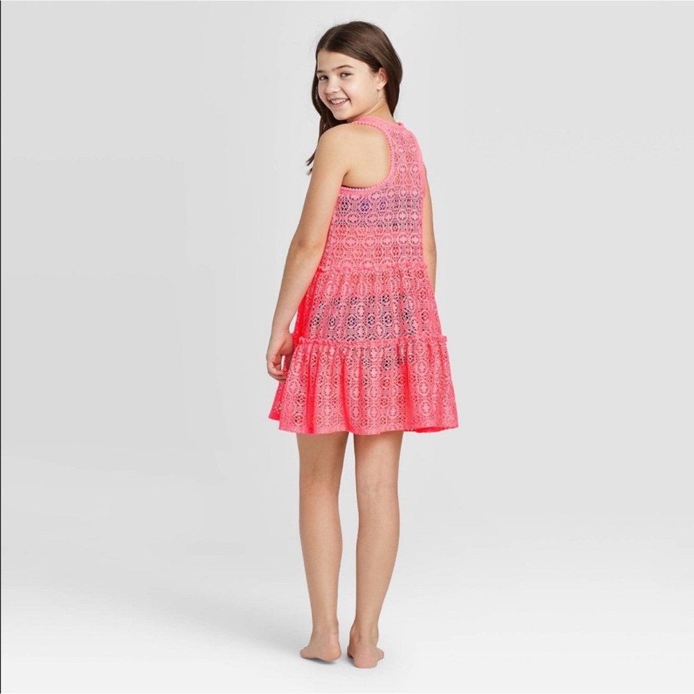 Girls' Crochet Swim Cover-Up
